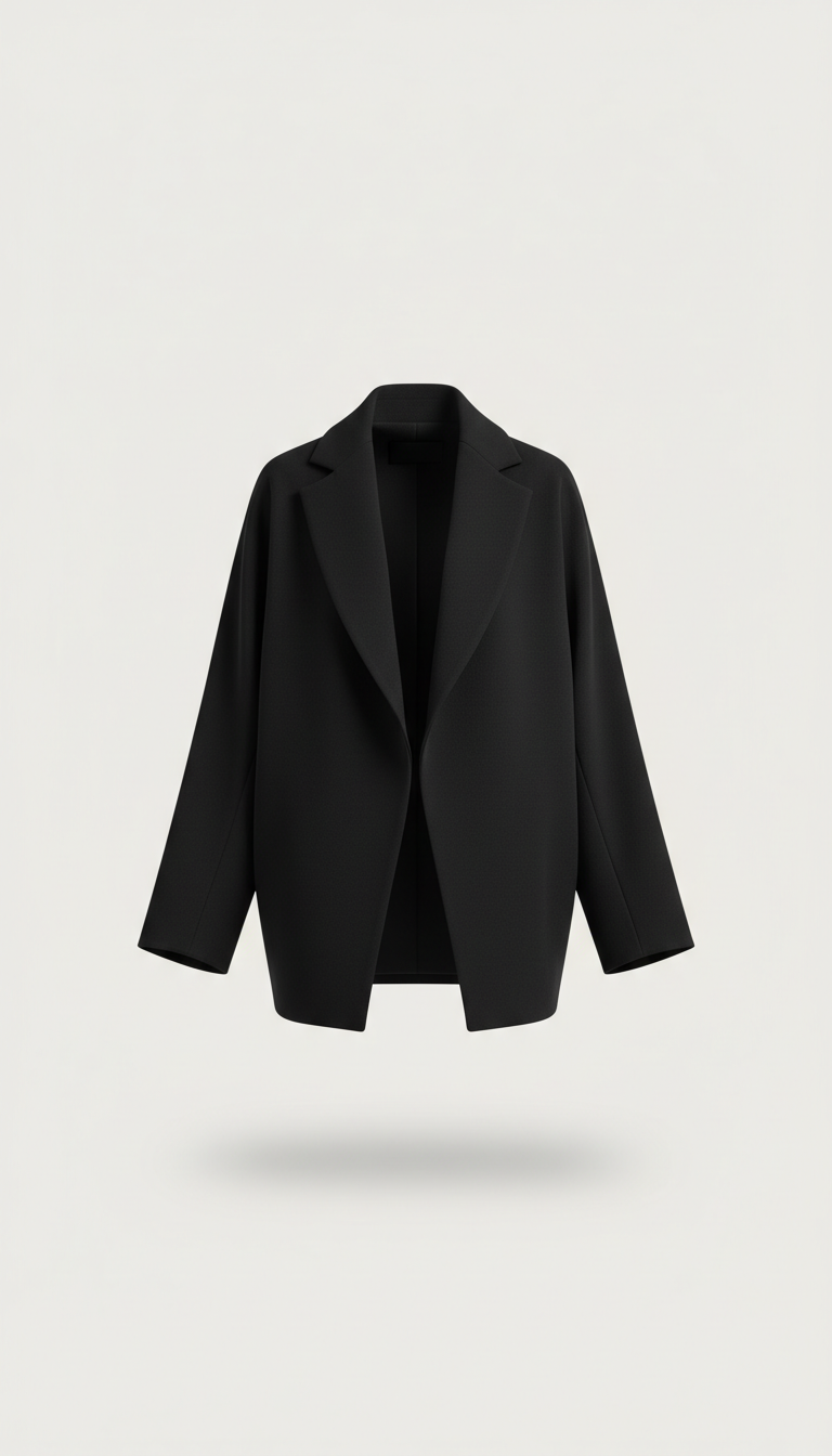 Giacca strutturata minimal nera